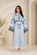 Sky Elegance Embroidered 2-Piece Lawn Suit – Powder Blue