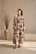 Ivory Rose Printed 3-Piece Lawn Suit – Cream Floral